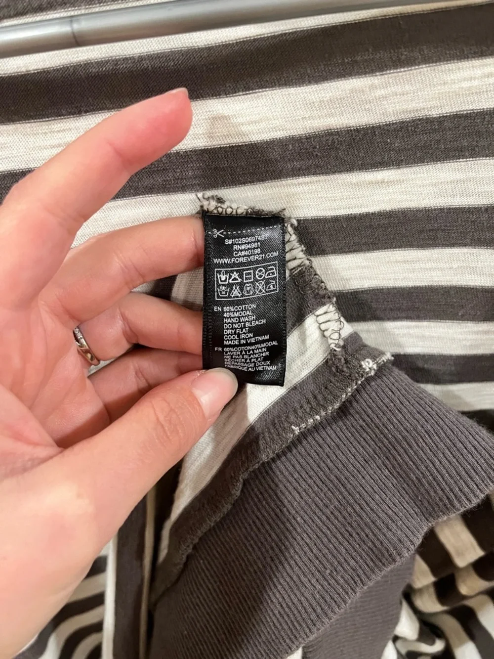 Forever 21 Striped Button-Down Cardigan-small - Picture 5 of 9
